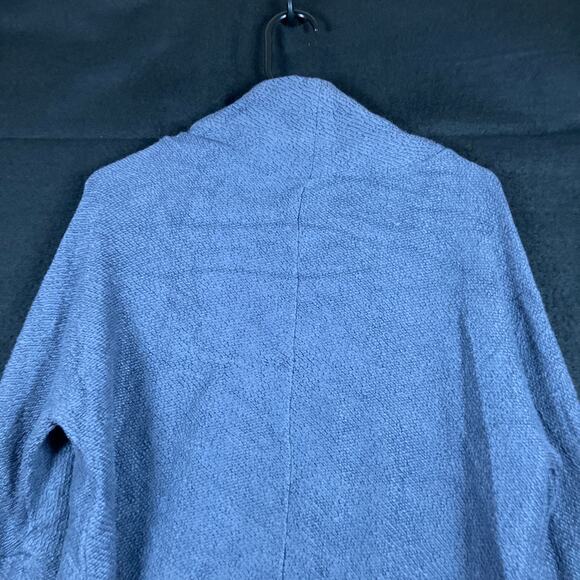 Soft Surroundings Womens Sweater Navy High Neck Pullover Cotton Blend Petite XS - Picture 8 of 9